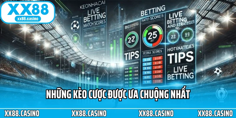 Những kèo cược được ưa chuộng nhất Những kèo cược được ưa chuộng nhất